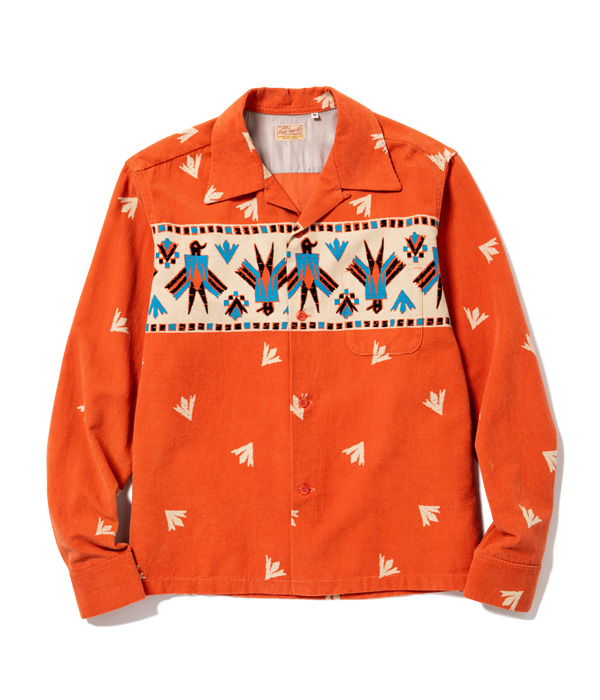 Lot No. SE28533 / Mid 1950s Style Corduroy Sports Shirt “THUNDER