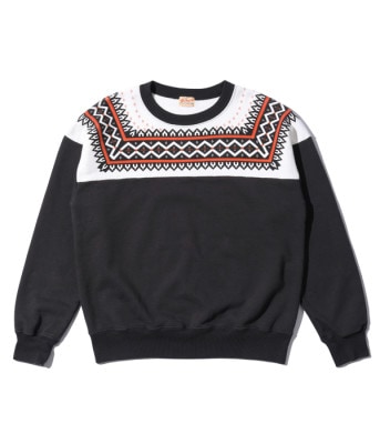 Lot No. WV69266 / SNOW PATTERN SWEAT SHIRT