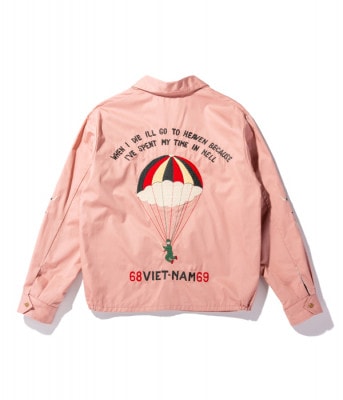Lot No. TT14816-162 / Late 1960s Style Cotton Vietnam Jacket ��PARACHUTE�� (PINK)