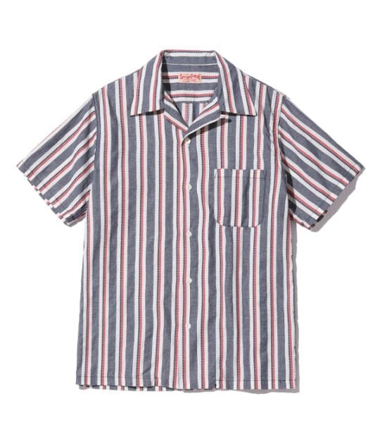Lot No. SC39119 / HEART STRIPE OPEN SHIRT