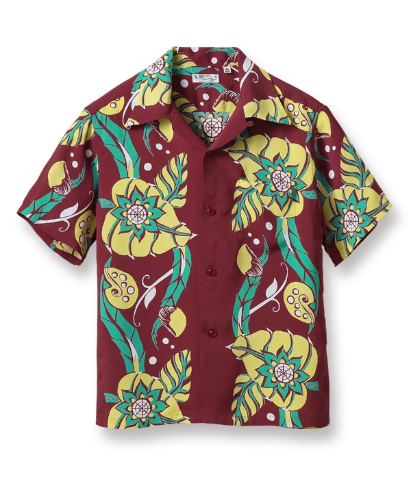 Lot No. SS38571 / RAYON HAWAIIAN SHIRT “EXOTIC BLOOMS” - SUN SURF