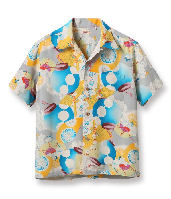サンサーフLOT SS38573 Lot No. SS38573 / RAYON HAWAIIAN SHIRT “LANTERN PROCESSION