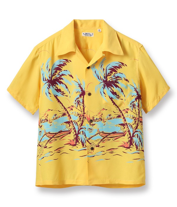 Lot No. SS38574 / RAYON HAWAIIAN SHIRT ��ISLAND PALM BREEZE��