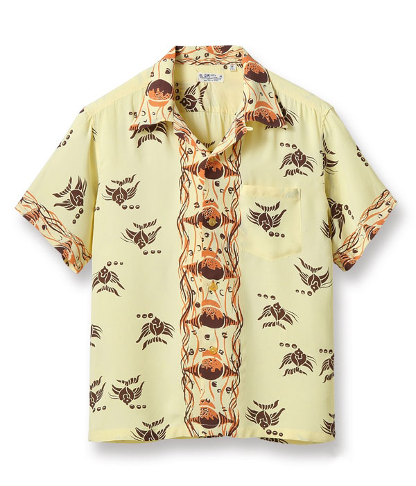 MYLAN 魚柄 Tropical Fish アロハシャツ Lサイズ MYLAN 魚柄 Tropical Fish アロハシャツ Lサイズ