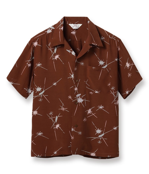 Lot No. SH38630 / HIGH DENSITY RAYON OPEN SHIRT ATOMIC