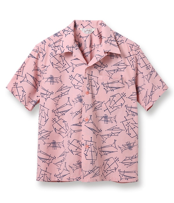 Lot No. SH38631 / BROAD COTTON OPEN SHIRT ��ATOMIC INSTRUMENTALS��