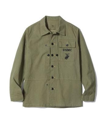 2025ǯߺͽ / Lot No. BR15123 / U.S. MARINE CORPS M-1944 HERRINGBONE UTILITY JACKET