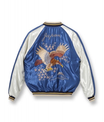 Lot No. TT14892-125 / Early 1950s Style Acetate Souvenir Jacket ��EAGLE�� �� ��DRAGON & TIGER��
