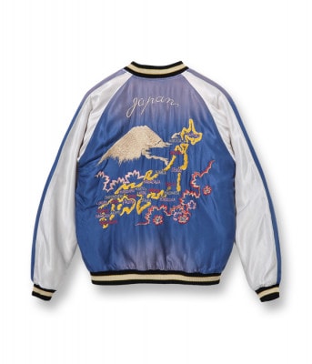 Lot No. TT14896-119 / Early 1950s Style Acetate Souvenir Jacket ��EAGLE�� �� ��JAPAN MAP�� (AGING MODEL) (Reversible Side)