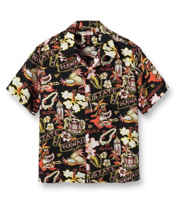 Lot No. SS38792 / RAYON HAWAIIAN SHIRT STATE OF HAWAII