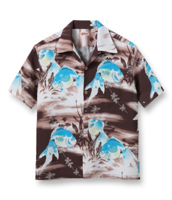 Lot No. SS38802 / RAYON HAWAIIAN SHIRT ��GOLDFISH��