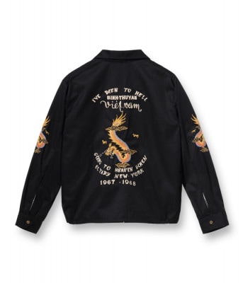 Lot No. TT15054-119 / Late 1960s Style Cotton Vietnam Jacket VIETNAM DRAGON (BLACK)