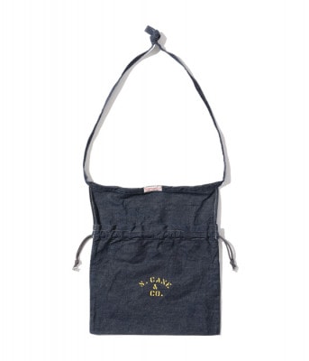 Lot No. SC02700 /  FICTION ROMANCE 11oz. BLUE DENIM ARC APRON BAG