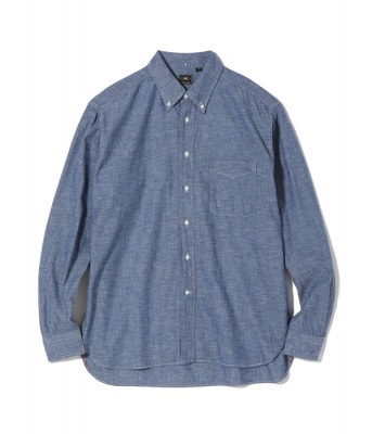 Lot No. SC28842 / 5oz. SELVEDGE CHAMBRAY BUTTON DOWN SHIRT (LONG SLEEVE)