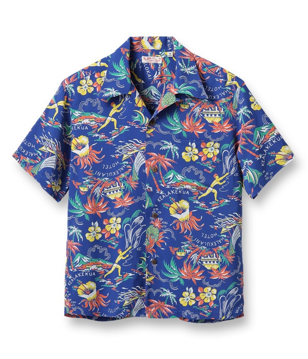 Lot No. SS38801 / RAYON HAWAIIAN SHIRT HALEKULANI