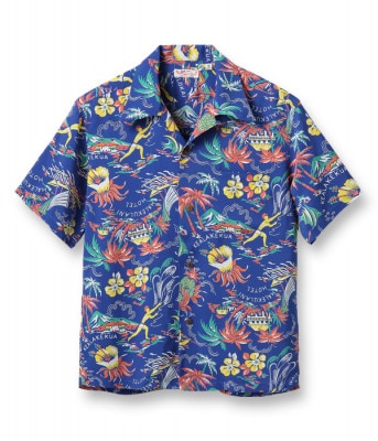 Lot No. SS38801 / RAYON HAWAIIAN SHIRT ��HALEKULANI��