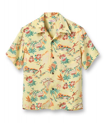 Lot No. SS38801 / RAYON HAWAIIAN SHIRT ��HALEKULANI��