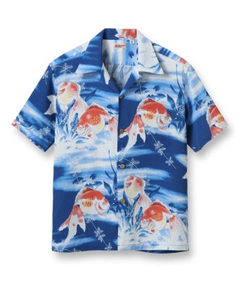 Lot No. SS38802 / RAYON HAWAIIAN SHIRT ��GOLDFISH��