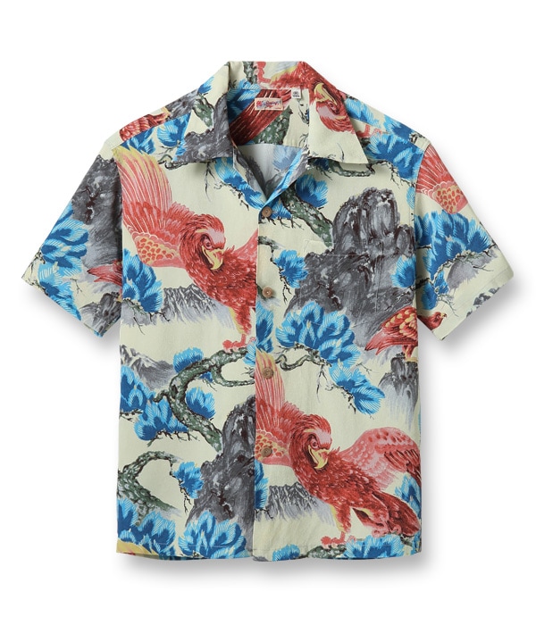 Lot No. SS38807 / RAYON HAWAIIAN SHIRT ��ISLAND EAGLE��