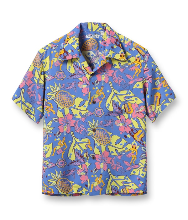 Lot No. SS38808 / RAYON HAWAIIAN SHIRT TIME TO LUAU