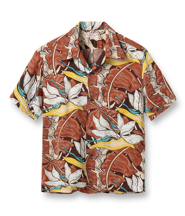 Lot No. SS38809 / RAYON HAWAIIAN SHIRT ��HAWAIIAN GARDEN��