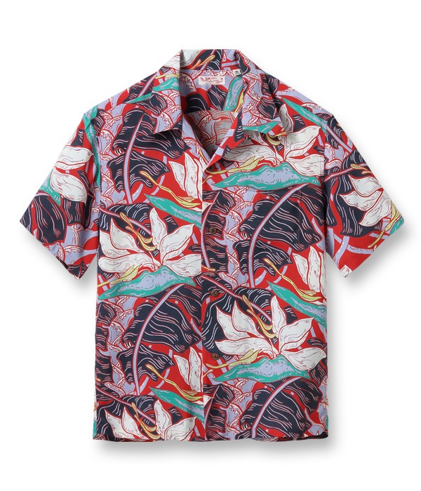 Lot No. SS38809 / RAYON HAWAIIAN SHIRT ��HAWAIIAN GARDEN��
