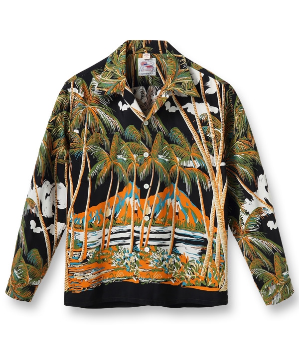 Lot No. DK26794 / DUKE KAHANAMOKU SPECIAL EDITION ��COCONUT PALMS & DIAMOND HEAD�� (LONG SLEEVE)