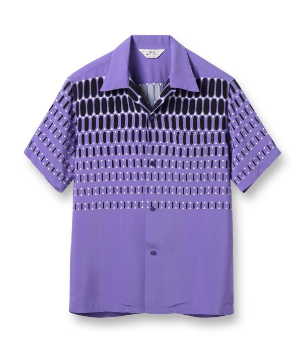 Lot No. SH38875 / HIGH DENSITY RAYON OPEN SHIRT ELVIS DOTS