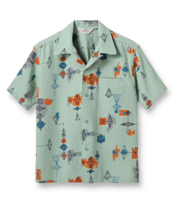 Lot No. SH38881 / DOBBY COTTON OPEN SHIRT ��ATOMIC��