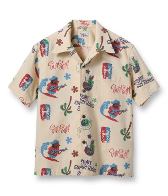 Lot No. SS38934 / COTTON SEERSUCKER OPEN SHIRT ��SURFRIDERS�� by MOOKIE