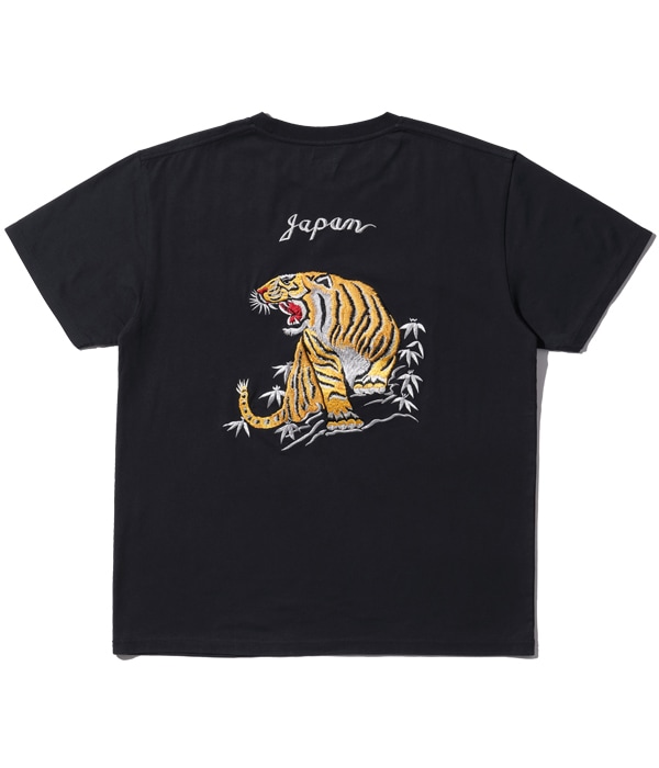 Lot No. TT78996 / SUKA T-SHIRT EMBROIDERED ��GOLD TIGER��