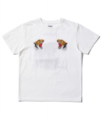 Lot No. TT78996 / SUKA T-SHIRT EMBROIDERED GOLD TIGER