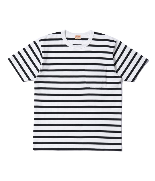 Lot No. WV78931 / WHITESVILLE 30/2 BORDER POCKET T-SHIRT