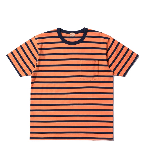 Lot No. WV78931 / WHITESVILLE 30/2 BORDER POCKET T-SHIRT