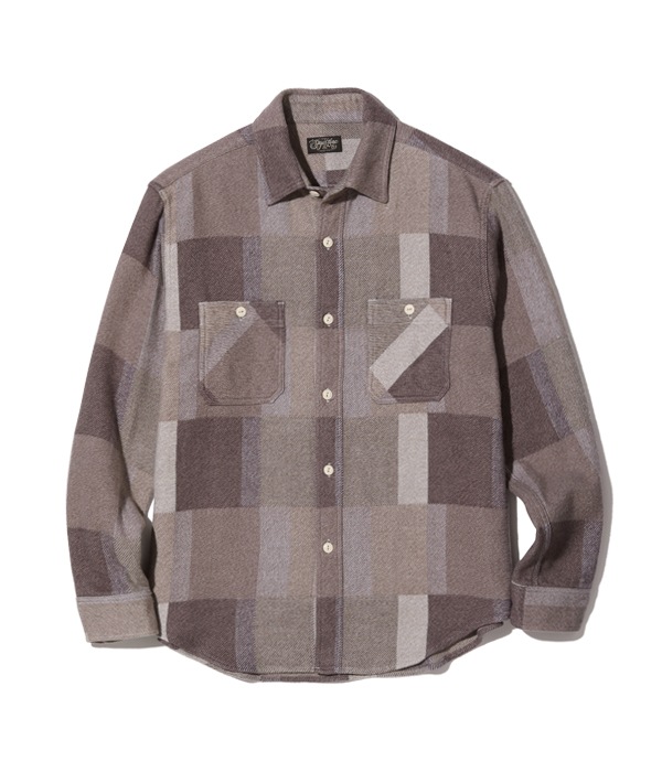 Lot No. SC28977 / GRADATION PATCH WORK WORK SHIRT SUGAR CANE,SUGAR