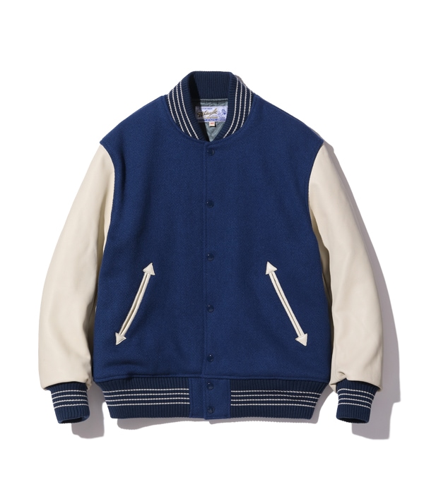 Lot No. WV15168 / 30oz. WOOL MELTON AWARD JACKET SOLID