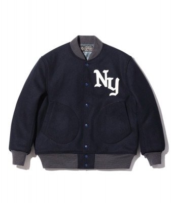 Lot No. WV15170-128 / 30oz. WOOL MELTON AWARD JACKET HERITAGE (NAVY)