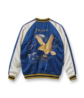 Lot No. TT15297-119 / Early 1950s Style Acetate Souvenir Jacket KOSHO & CO. Special Edition DRAGON & TIGER  EAGLE (Reversible Side)