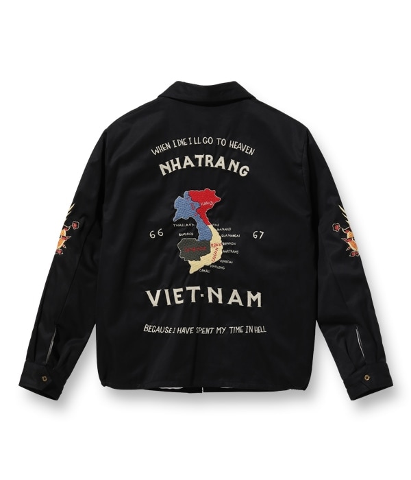 Lot No. TT15275 / Mid 1960s Style Cotton Vietnam Jacket VIETNAM MAP