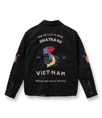Lot No. TT15275 / Mid 1960s Style Cotton Vietnam Jacket VIETNAM MAP
