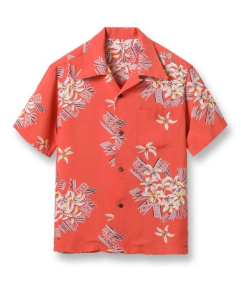 Lot No. SS39011 / RAYON HAWAIIAN SHIRT FAMILIAR FLOWER