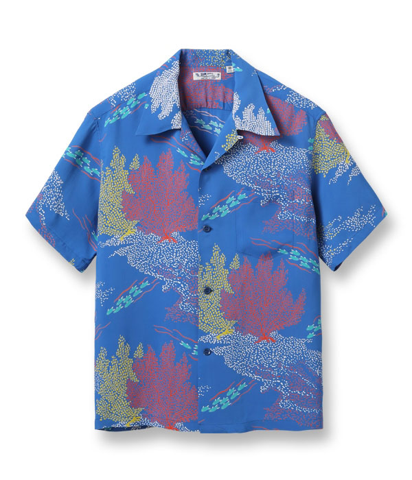 【GINGER掲載商品】 Lot SURF SUN - “SEAFAN” SHIRT HAWAIIAN RAYON / SS39025 No. ミュージシャン