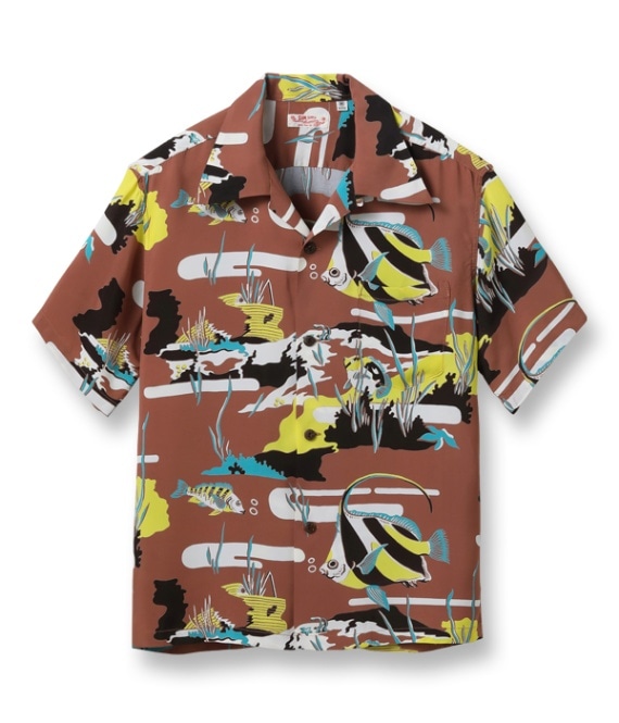 Lot No. SS39029 / RAYON HAWAIIAN SHIRT MOORISH IDOL