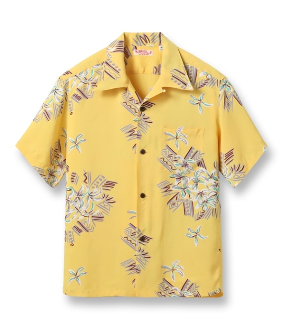 Lot No. SS39011 / RAYON HAWAIIAN SHIRT ��FAMILIAR FLOWER��