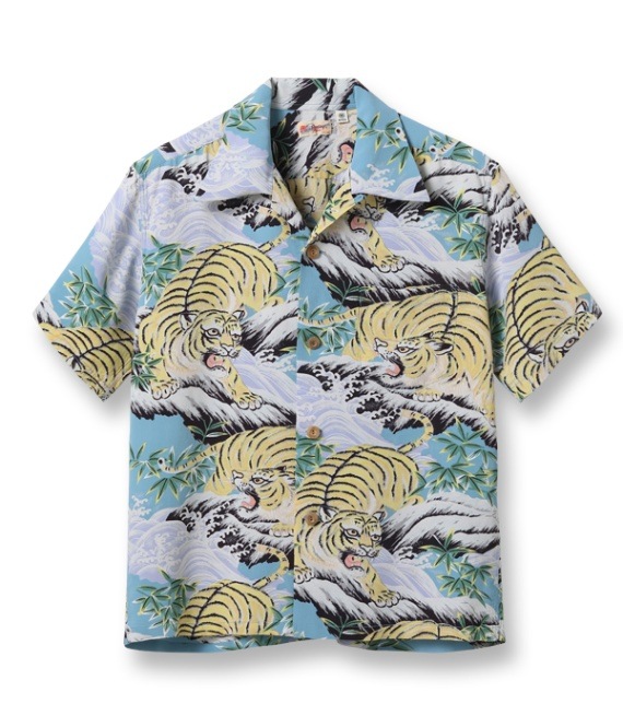 Lot No. SS39014 / RAYON HAWAIIAN SHIRT ��FIGHTING TIGER��