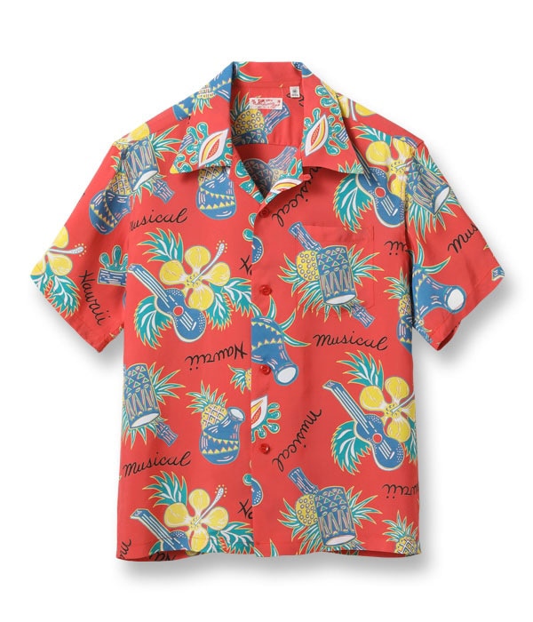 Lot No. SS39018 / RAYON HAWAIIAN SHIRT ��HAWAII MUSICAL��