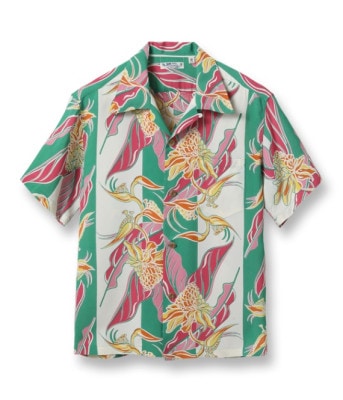 Lot No. SS39020 / RAYON HAWAIIAN SHIRT ��TORCH GINGER��
