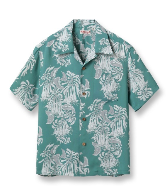 Lot No. SS39021 / RAYON HAWAIIAN SHIRT ��TRUMPET VINE��