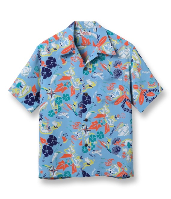 Lot No. SS39026 / RAYON HAWAIIAN SHIRT ��SYMBOL OF THE ISLANDS��