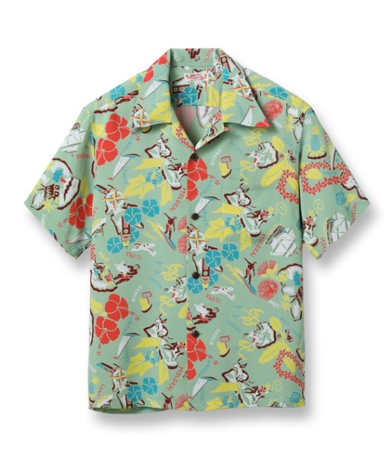 Lot No. SS39026 / RAYON HAWAIIAN SHIRT ��SYMBOL OF THE ISLANDS��